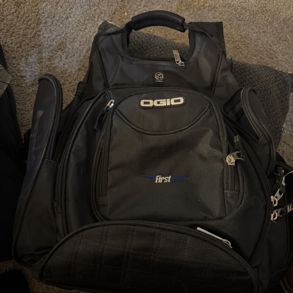 OGIO Metro Black Backpack (embroidered)